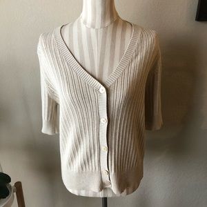 Croft & Barrow Tan Cardigan Sweater